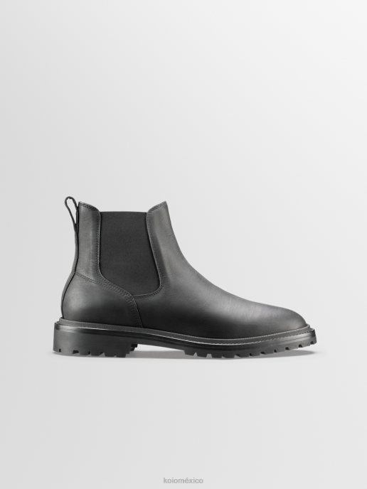 KOIO hombres Fermo Nerón zapatos 8JNH87